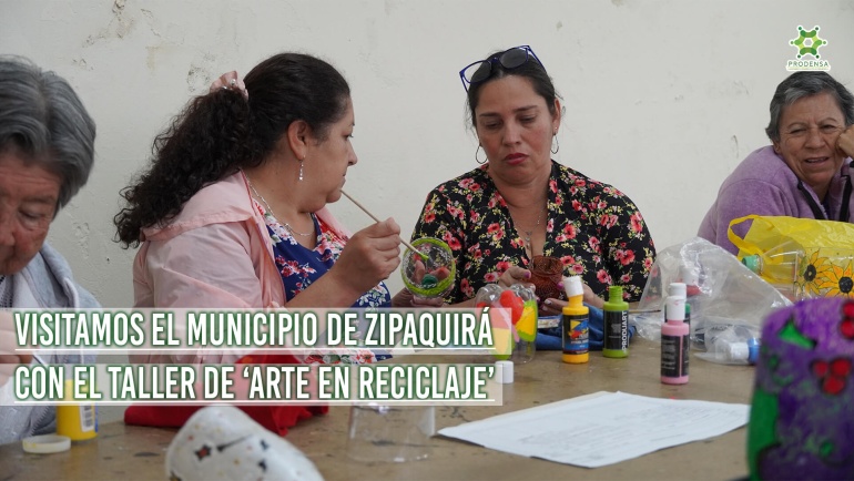 Visitamos el municipio de Zipaquirá con el taller de ‘Arte en Reciclaje’