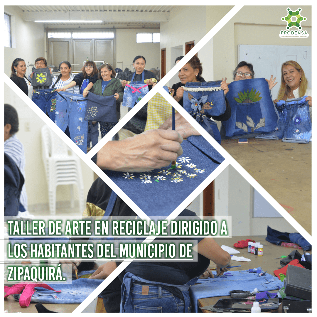 Taller de arte en reciclaje en el municipio de Zipaquirá